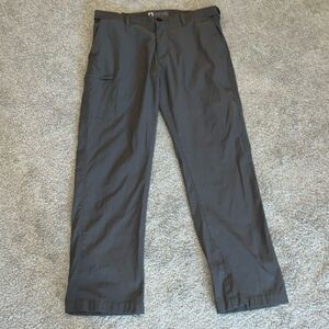 Union Bay UB Tech Hiking Trail camping travel Cargo Pants Gray Nylon 36 x 31”